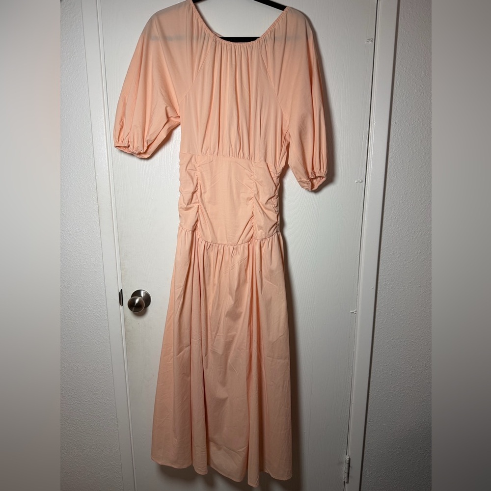 NWT Elegant Peach Maxi Dress